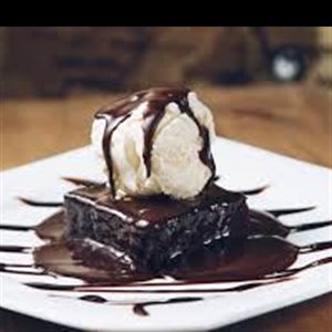 Brownie com sorvete